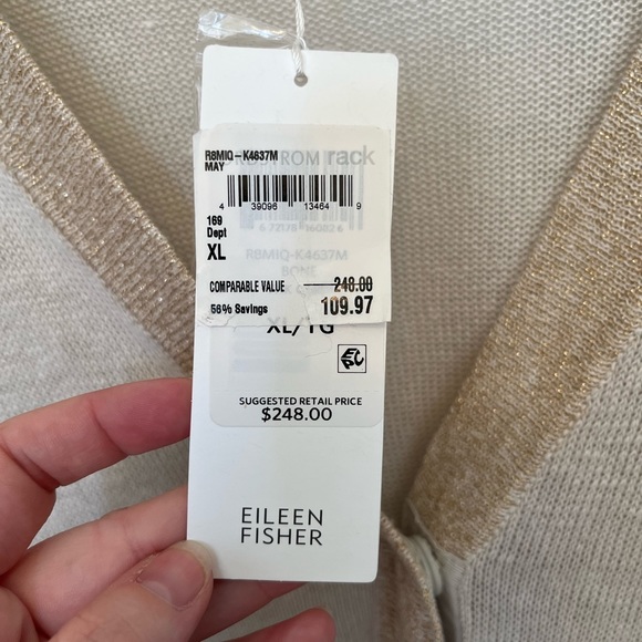 Eileen Fisher Sweaters - NWT Eileen Fisher organic linen cardigan